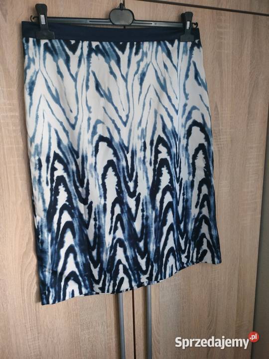 Elegancka spódnica damska ołówkowa niebieski