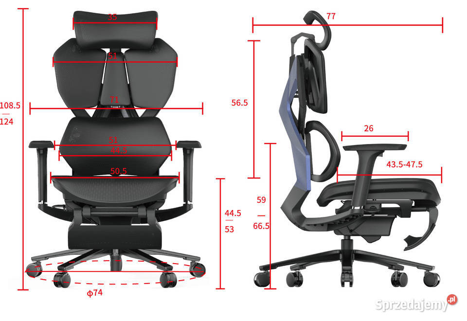 Fotel ergonomiczny gamingowy Angel Furia PRO z sprzedam