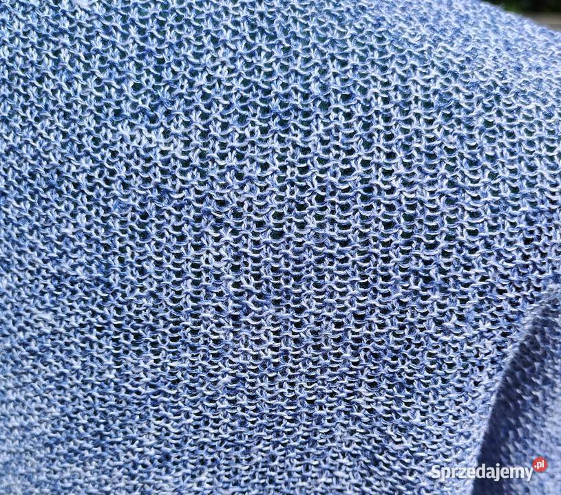 Lniany niebieski sweter Esmara 44 len linen Szczecin sprzedam