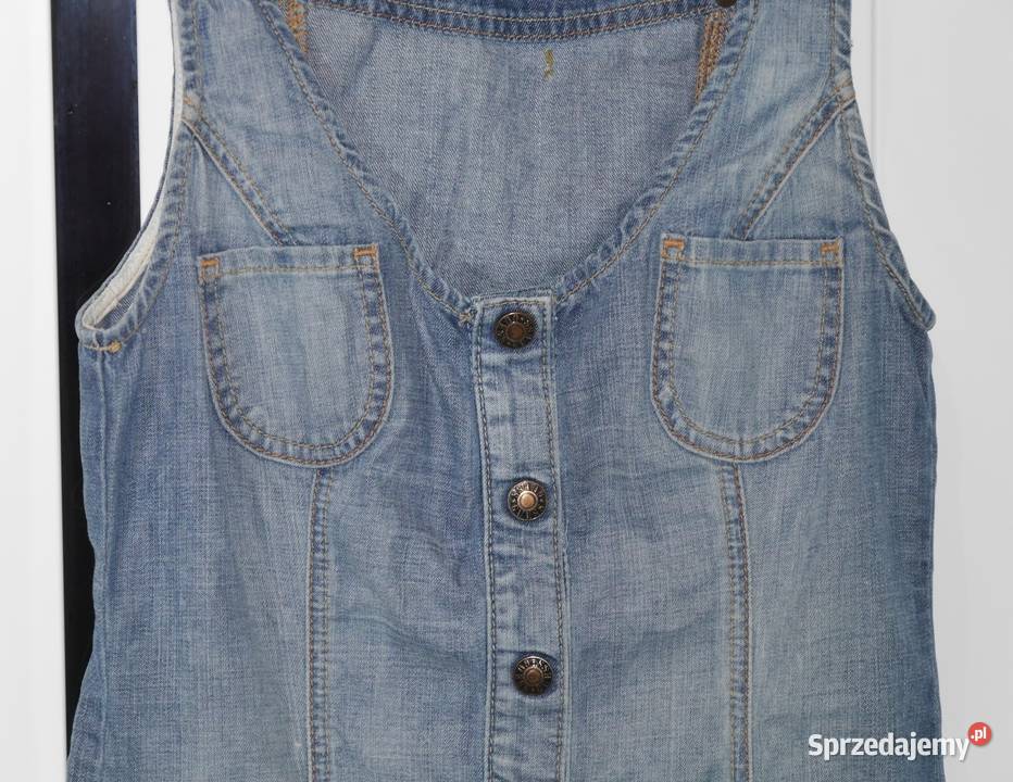 Guess świetna jeansowa dopasowana sukienka 36 S Spódnice i sukienki Wrocław sprzedam