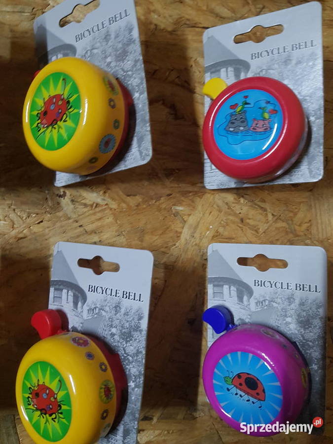 Dzwonek plastal dziecięcy naklejka różne kolory Głogowa
