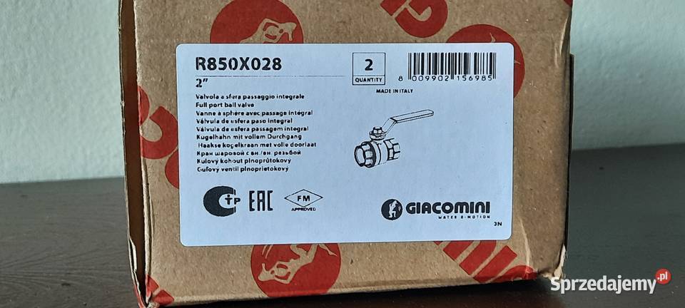 Zawór zawory 2 całe 10 Giacomini dn50 R850X028 Pionki sprzedam