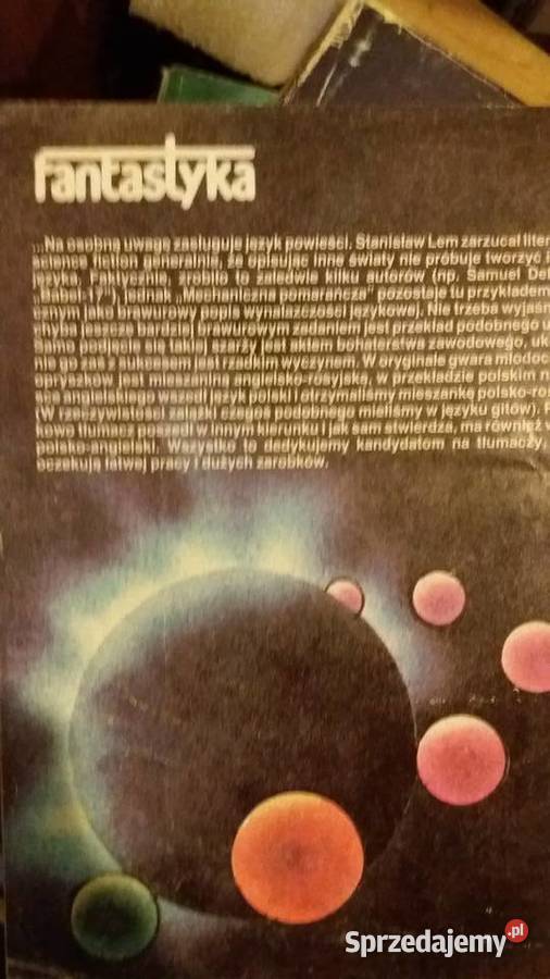 Mechaniczna pomarańcza książka Warszawa