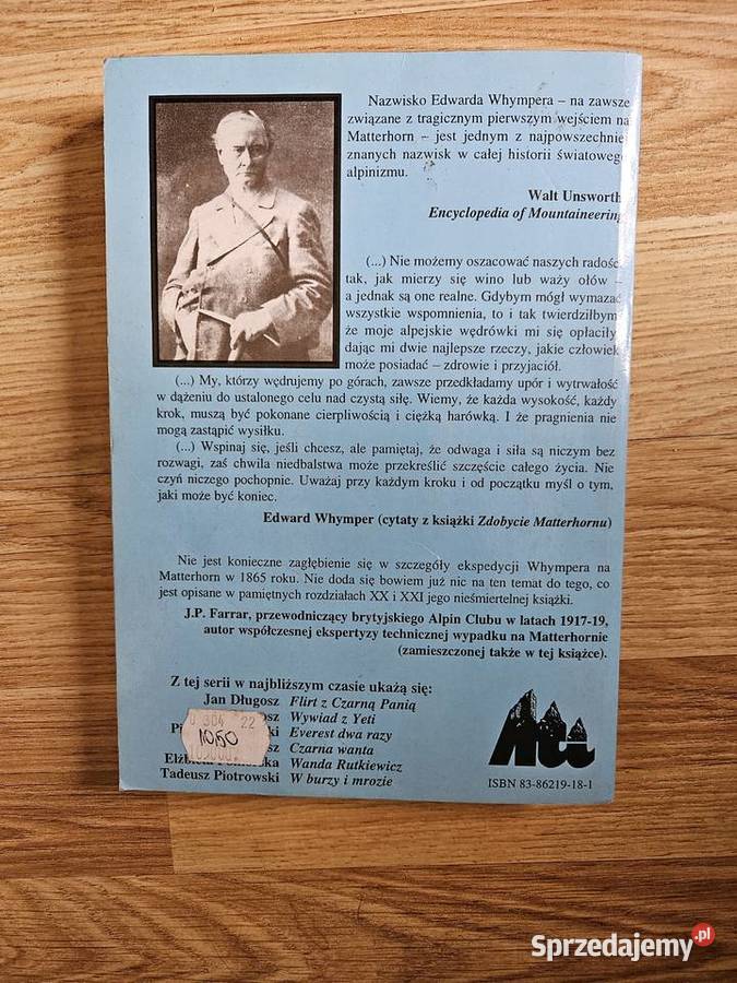 Edward Whymper Zdobycie Matterhornu Bydgoszcz