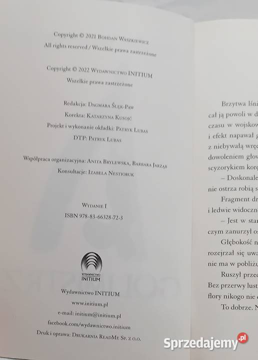 Bohdan Waszkiewicz Golimistrz Intium 2022 r Antykwariat Koźminek sprzedam
