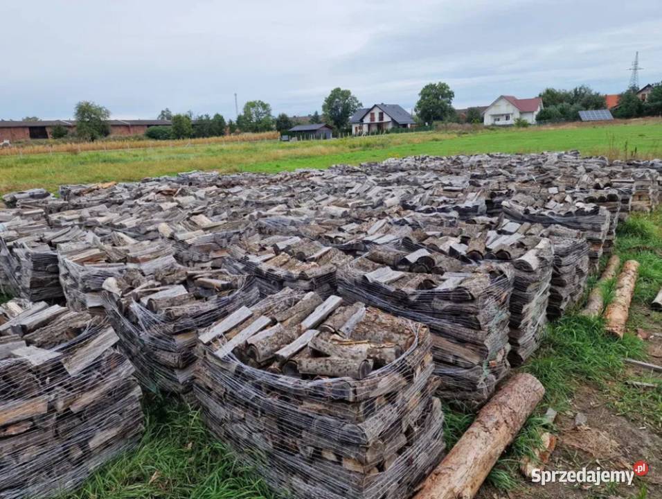 Suchy opał na paletach dąb buk akacja drewno Zieleniec