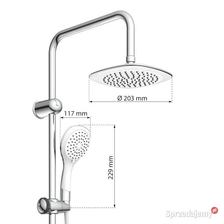 Zestaw prysznicowy natynkowy Eisl DXLD60087CS Jadowniki