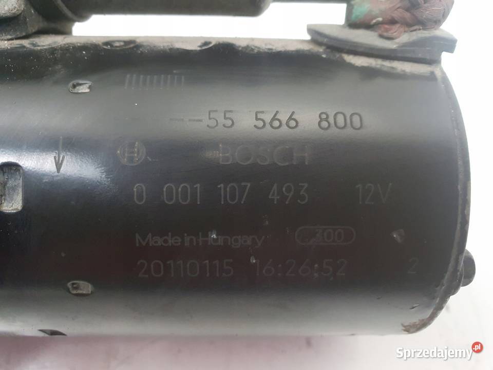 Opel Corsa D 14 16V ROZRUSZNIK bosch 0001107493 Układ elektryczny silnika lubelskie Janów