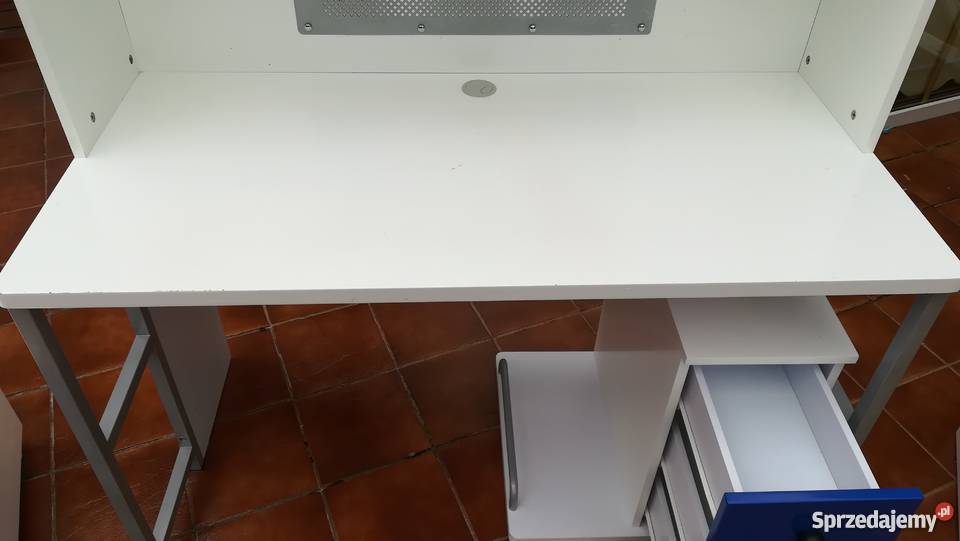 Komplet mebli chłopca białe szafka biurko komoda Sulbiny