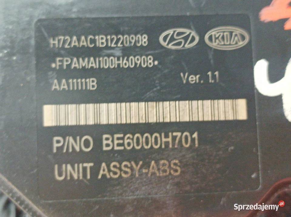 POMPA ABS WERSJA AZJATYCKA RIO III 589204L100 Układ ABS i ESP