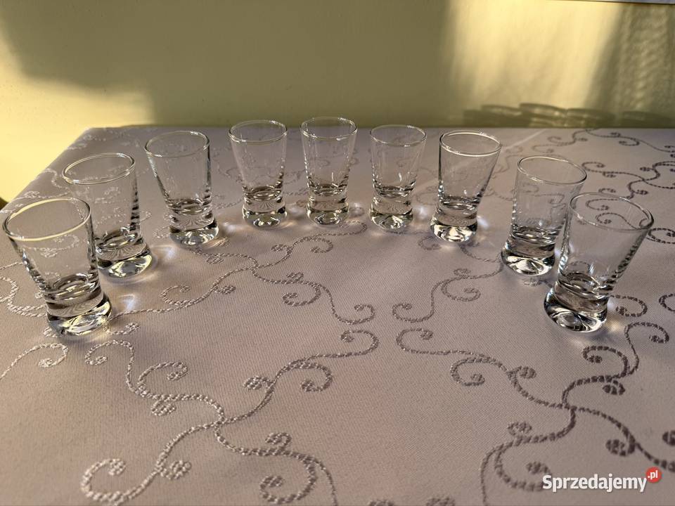 Kieliszki do Wódki 25 ml Komplet 9 Vintage Retro Kieliszki i pucharki śląskie Czerwionka-Leszczyny sprzedam