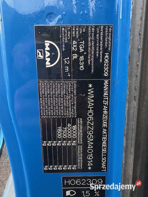 Hakowiec 2 osiowy Man automatyczna mazowieckie Warszawa