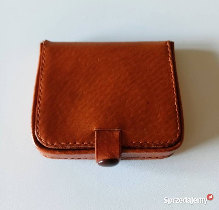 Portmonetka portfelik skóra z PRL vintage Łódź