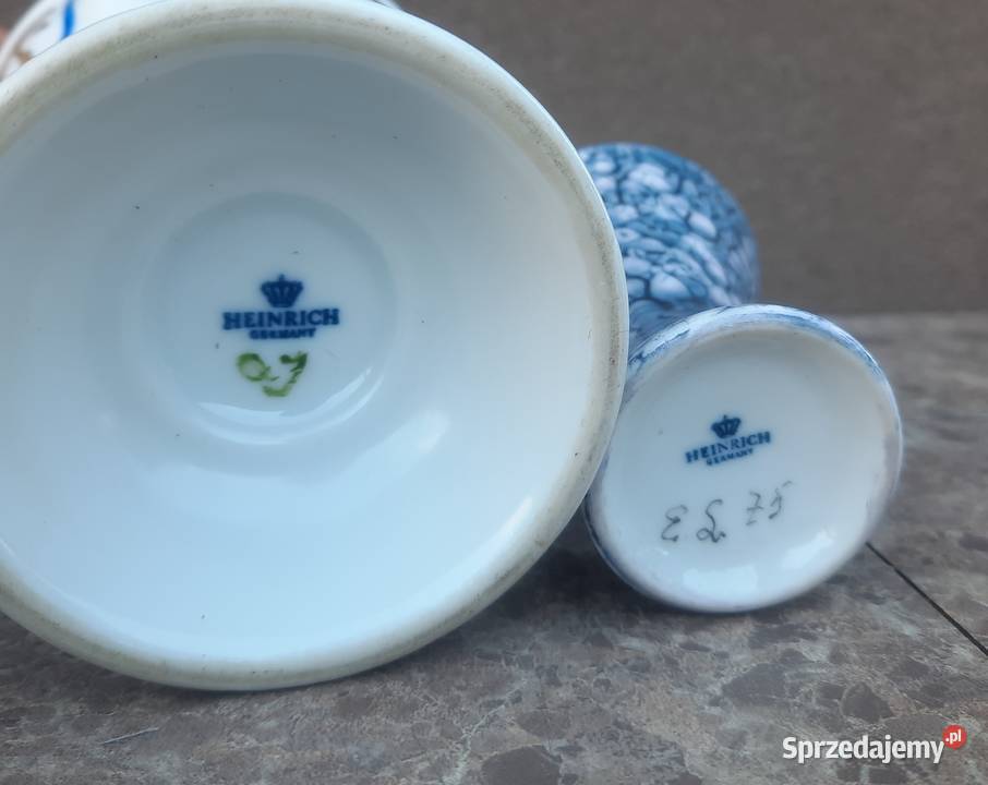 Porcelana Heinrich 2 wazoniki niemieckie Tczew