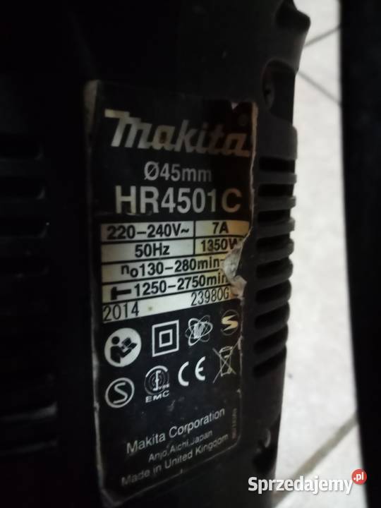 Młot wyburzeniowy Makita H 4501 C 1350 W śląskie sprzedam