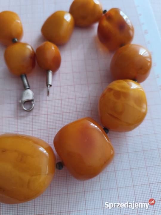 Naszyjnik Bursztyn Vintage 177gram
