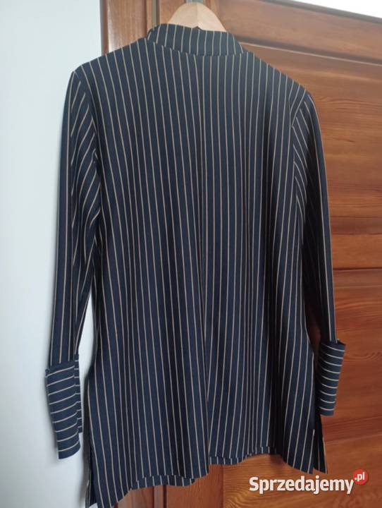 Bluzka długa tunika granatowa w paski elegancka Rzeszów sprzedam