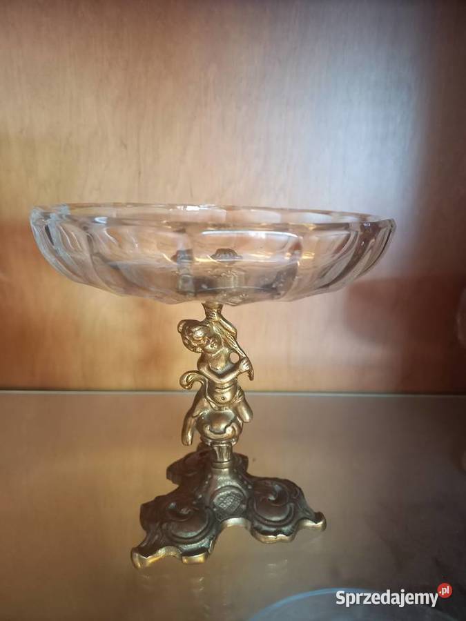 Mosiądz kryształ patera Toruń