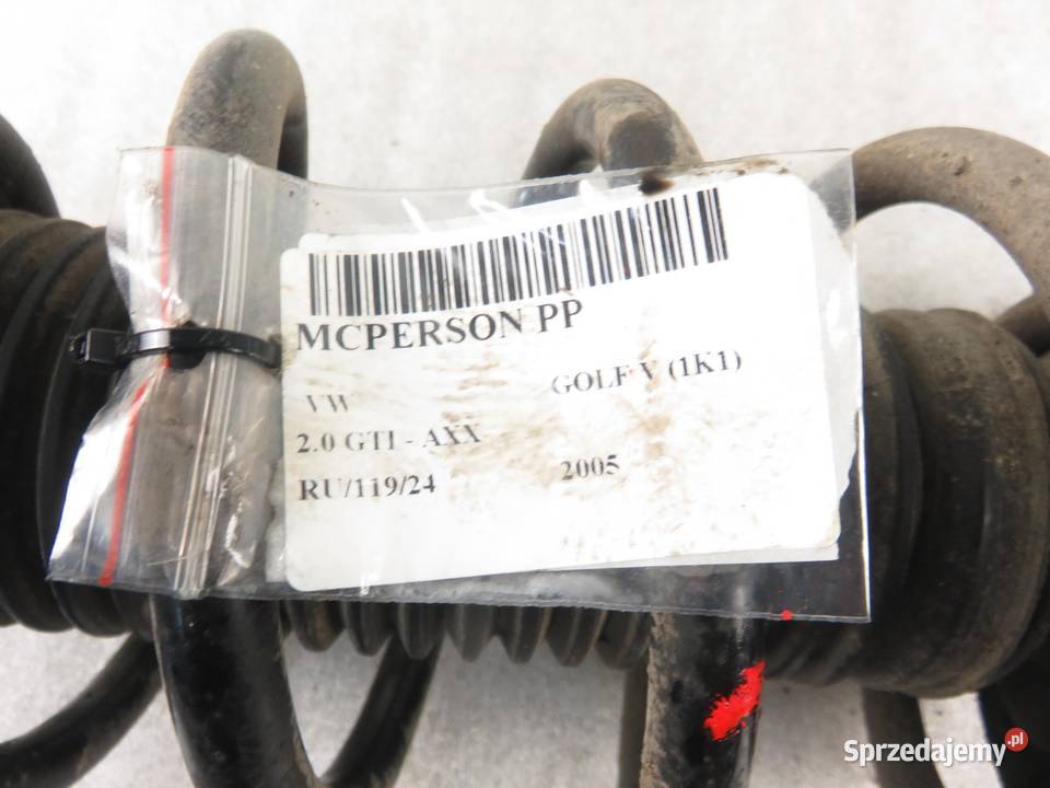 MCPERSON PRAWY PRZEDNI VW GOLF V 20 GTI małopolskie