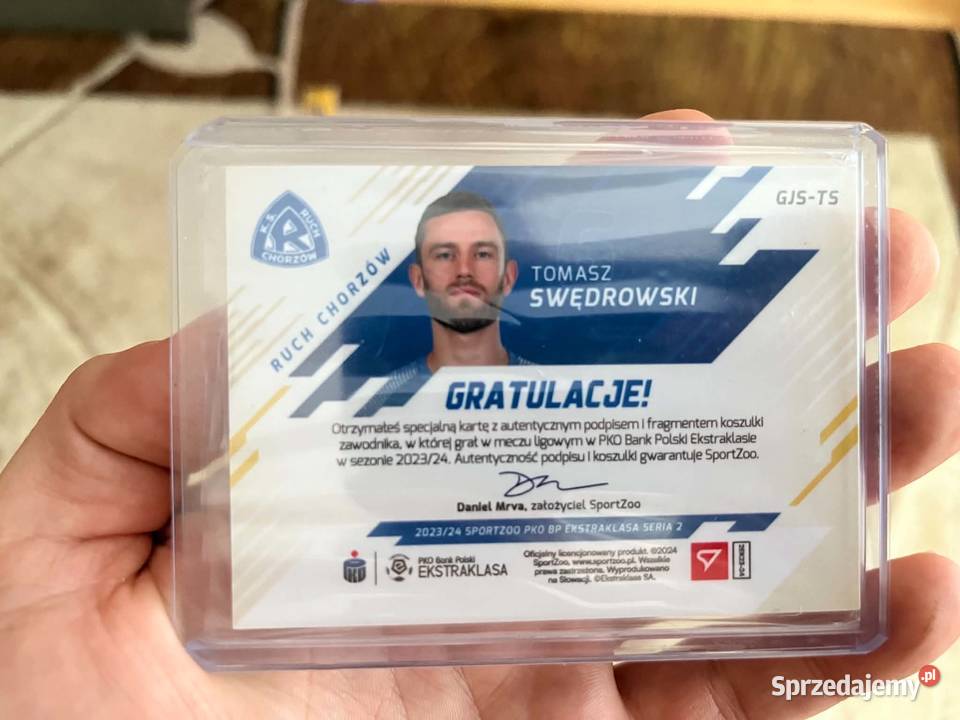 Karta Tomasz Swędrowski 0425 Ruch Chorzów