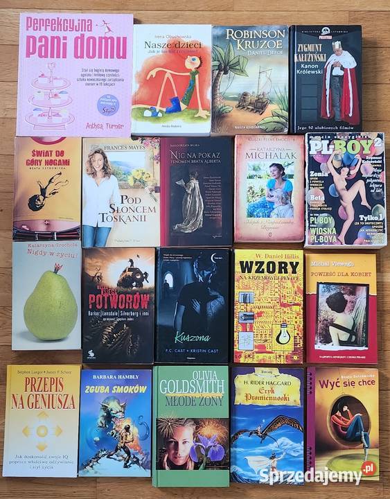 Zestaw 44 książek różnych autorów Warszawa