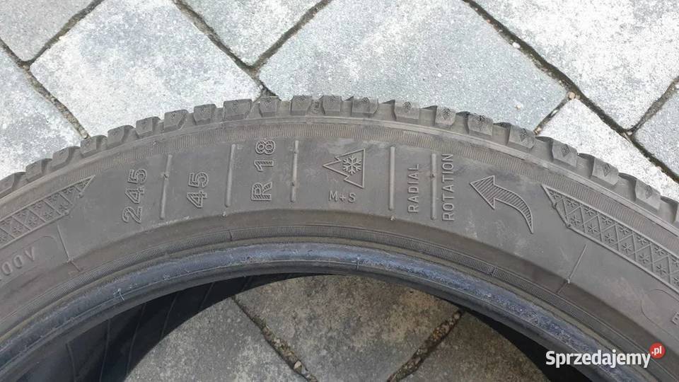Opony zimowe 24545R18 Kleber Krisalp HP3 dwie 18cale Śliwice sprzedam