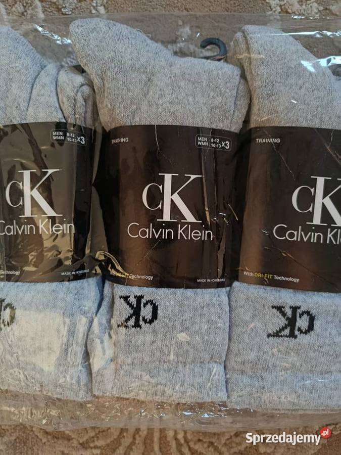 Skarpety męskie Calvin Klein białe 12pak rozmiar Białystok