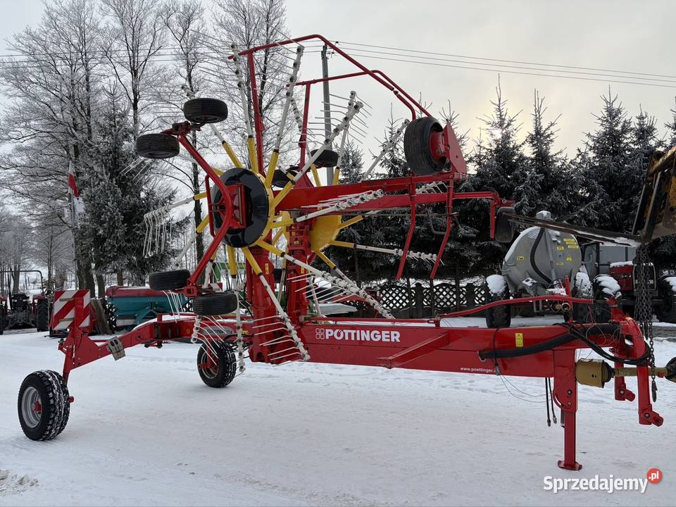 Zgrabiarka 2 karuzelowa Pottinger Euro Top 771 A nieuszkodzony Myszyniec