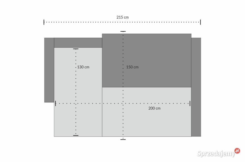 Narożnik NORA tkaniny wodoodporne funkcja spania Gorzów Wielkopolski