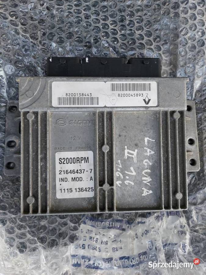 Sterownik laguna 2 16 układ elektryczny silnika Jabłonowo Pomorskie