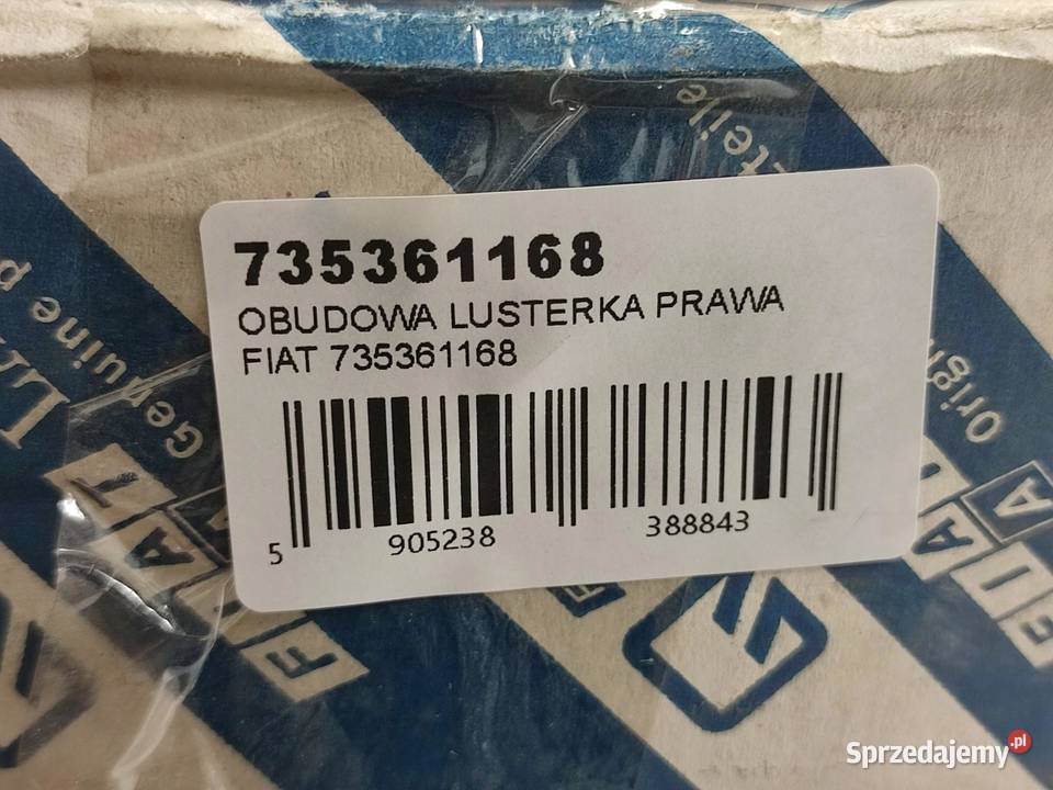 OBUDOWA LUSTERKA PRAWA FIAT PUNTO EVO 13 D