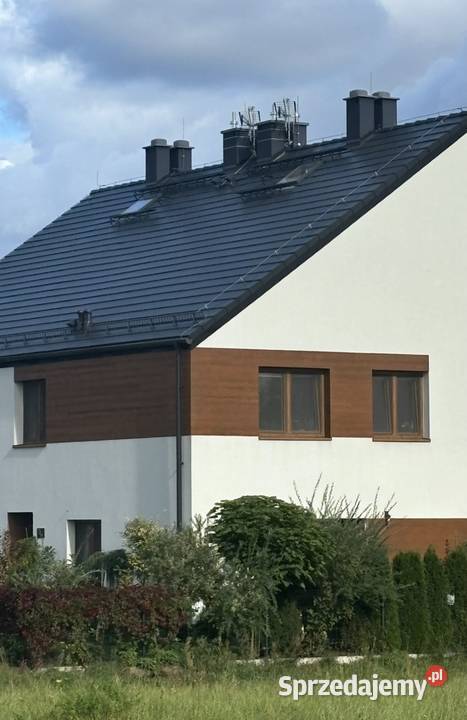 Nowoczesny dom z 2021 r bliźniak Sprzedaż Kamieniec Wrocławski