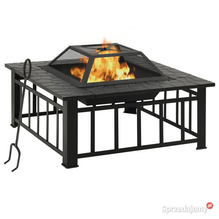 Palenisko z pogrzebaczem 79x79x465 XXL stal Warszawa sprzedam