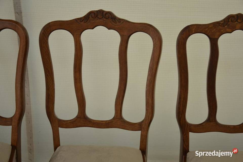 krzesła ludwikowskie komplet 6 krzeseł Meble