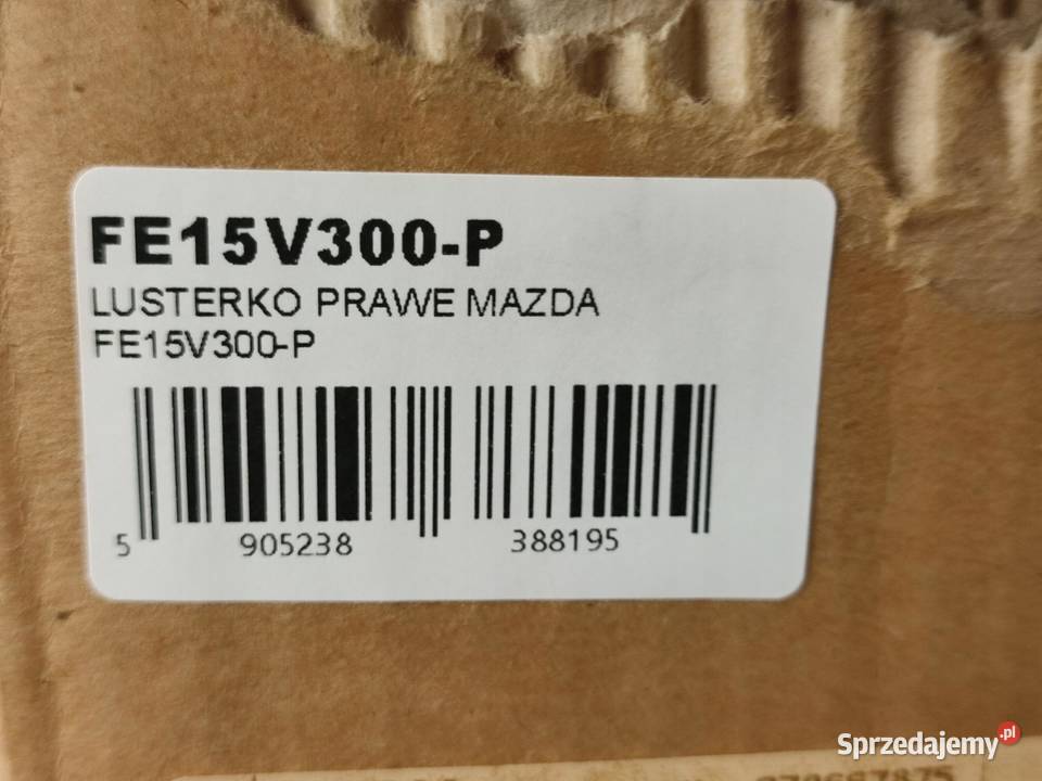 LUSTERKO PRAWE 7PIN MAZDA RX8 20032012 FE15V300