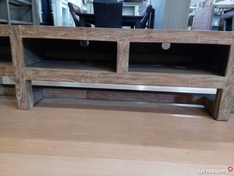 Szafka pod telewizor rtv z drewna egzotycznego opolskie Opole