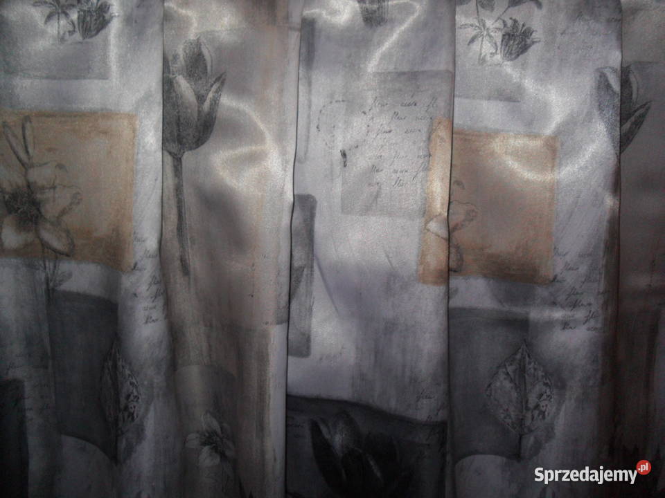 tkanina zasłonowa satyna 150 odcienie szarości Wrocław