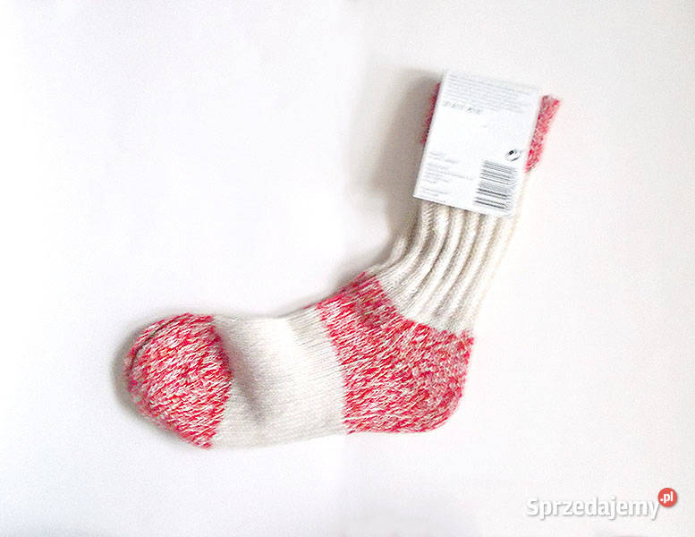 cieple skarpetki czerwone grube skarpetki łódzkie Łódź