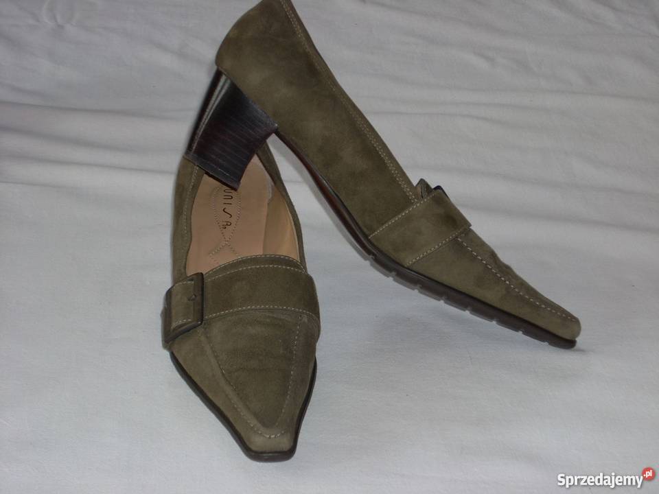 Unisa Skórzane Czółenka Khaki J nOwe 385 39 Rozmiar 38,5 Nowy Sącz sprzedam