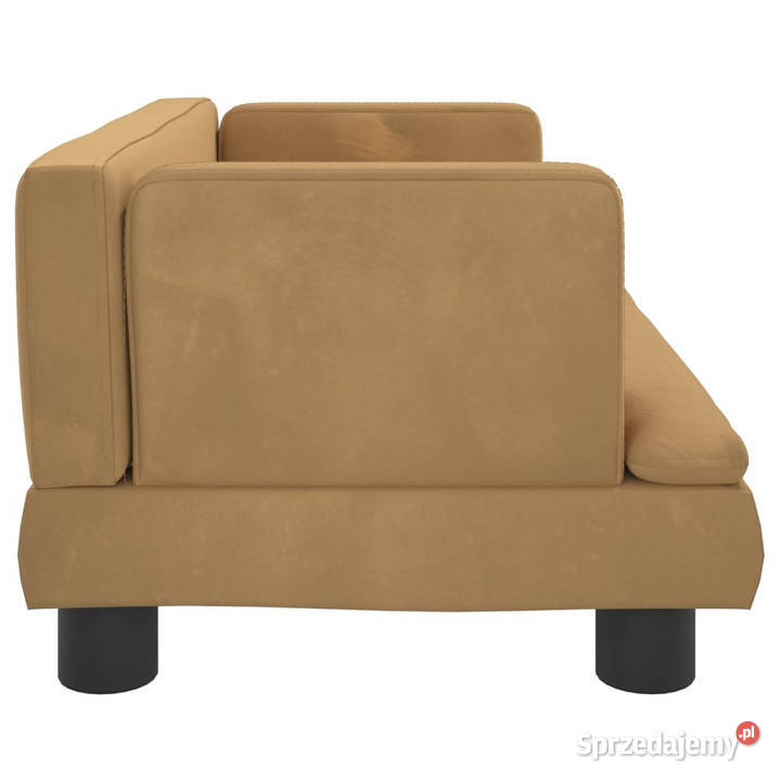 Sofa dzieci brązowa 60x40x30 aksamit WM3196322 Warszawa