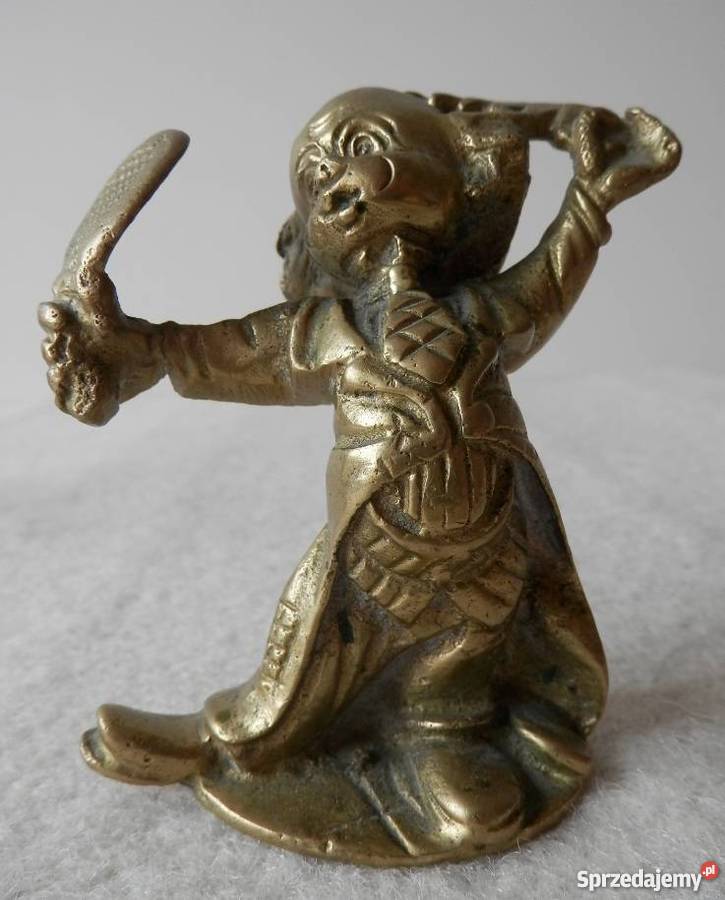 Unikatowy dekoracyjny komplet figurek klaunów z