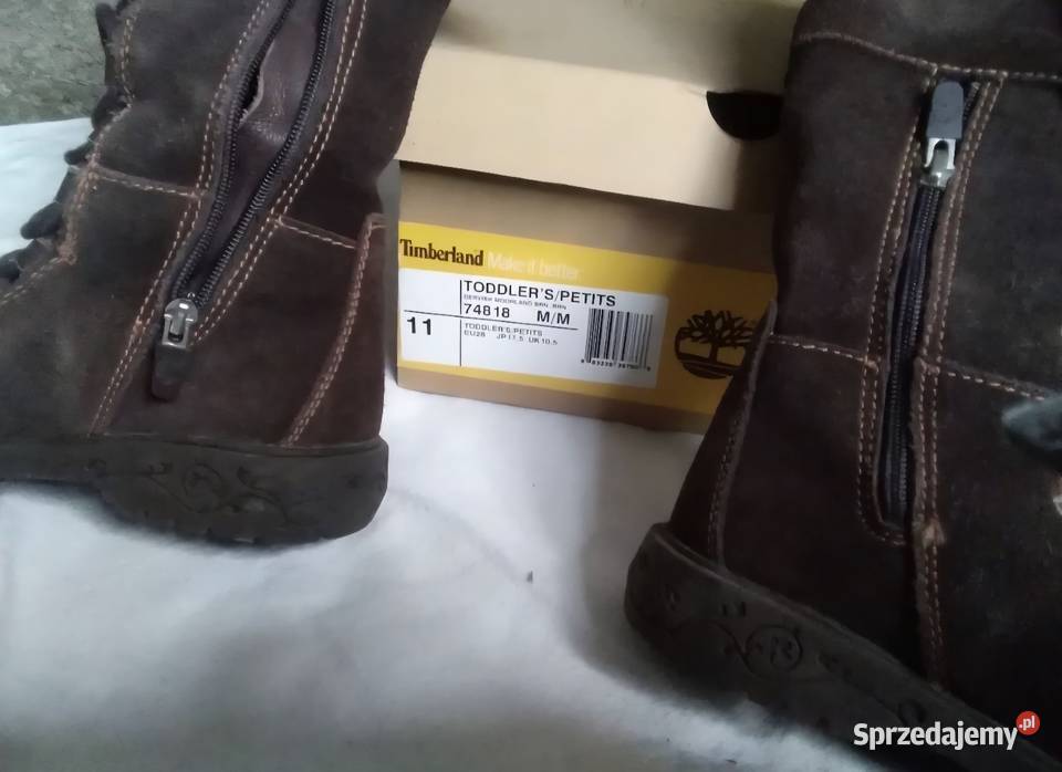 Kozaki dziewczęce Timberland r28 brązowy/beżowy małopolskie Kraków