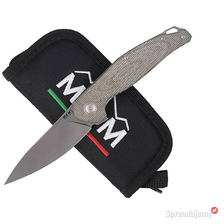 Nóż składany MKM Goccia Green Canvas Micarta Sport i Wypoczynek Warszawa