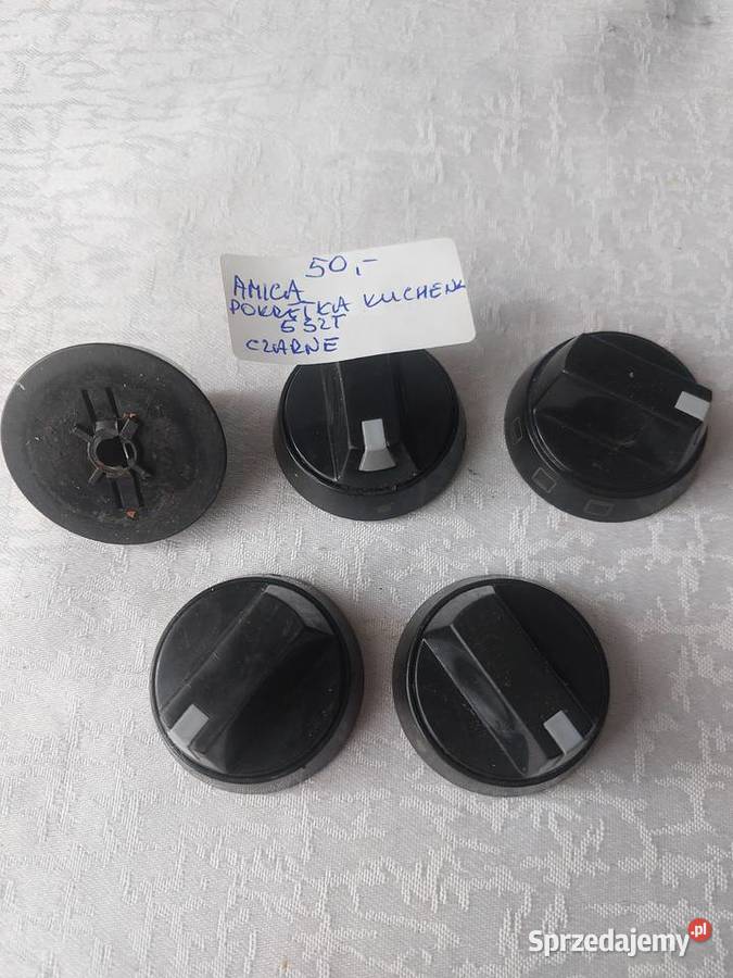 AMICA POKRĘTŁA KUCHENKI 5 CZARNE małopolskie