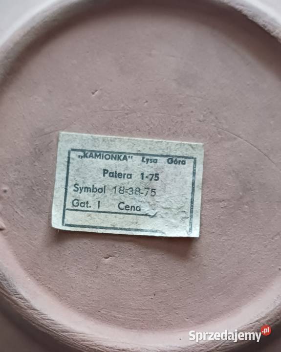 Patera Nadziei Kowalów z lat 70 XX wKamionkiŁysa Konin sprzedam