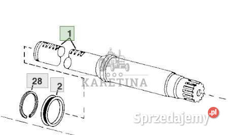 John Deere 8110 8210 8310 8410 Piasta Wrzeciono Jastrzębniki