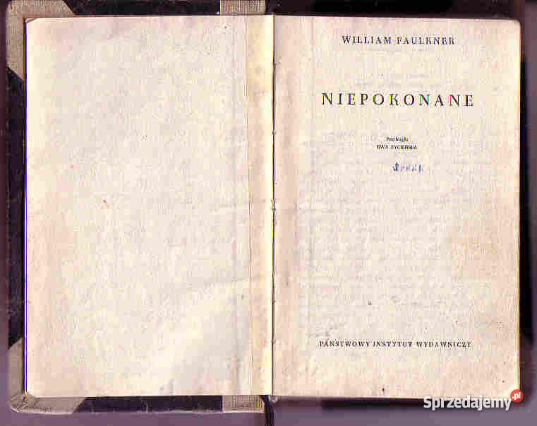 4226 NIEPOKONANE WILLIAM FAULKNER Czyrna