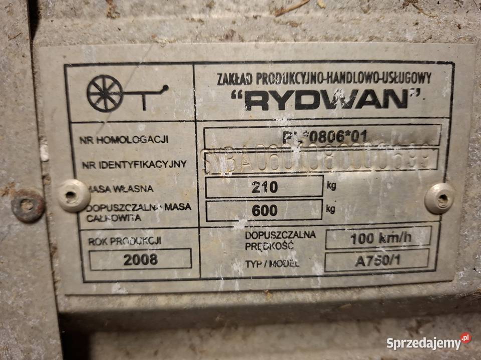 Przyczepka samochodowa Rydwan ze stelażem i Lublin sprzedam