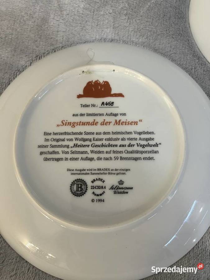 Zestaw 3 talerzy z edycji limitowanej Bradex z Jasło