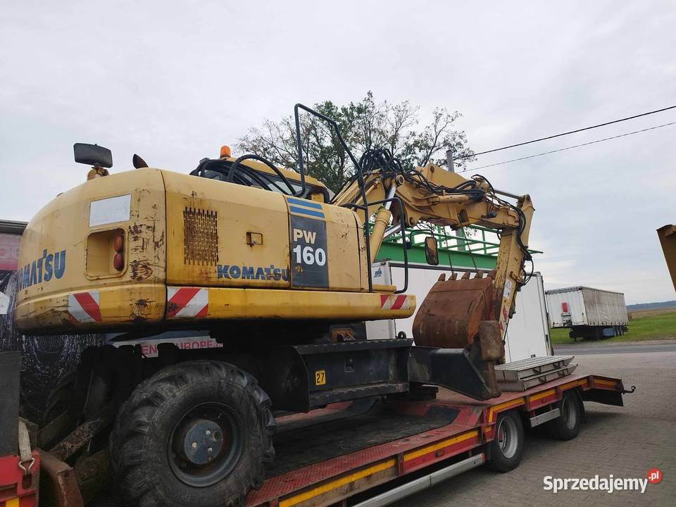 Koparka Komatsu PW160 PW1607k kabina mosty Strzyżew